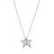 Ace necklace 925 with cubic zirconia, rotating