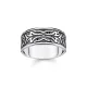 THOMAS SABO Δαχτυλίδι μαύρο σχέδιο τίγρης