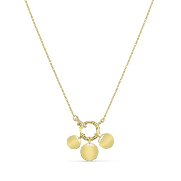 SWAROVSKI Κολιέ Charm GINGER, ΛΕΥΚΟ, Χρυσό γυαλιστερό 5567530