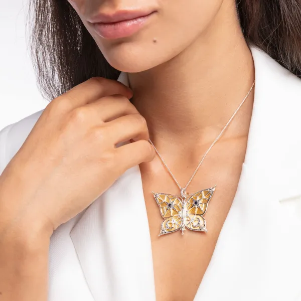 THOMAS SABO Κρεμαστό πεταλούδα με φεγγάρι και αστέρια χρυσό