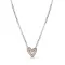 14K Rose Gold Plated & Cubic Zirconia Heart Necklace