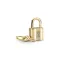 14K Gold Plated Cubic Zirconia Pendant, Key Lock