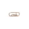 14K Rose Gold Plated Engraved Crush CHARM Verbal Link