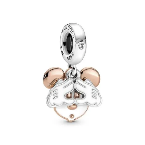 Pandora Κρεμαστό ασ. 925 & με επίστρωση ροζ χρυσού 14Κ Disney Mickey Mouse 780112C01