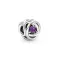 Ace symbol 925 with purple crystal, CHARM eternity ring