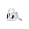 Ace symbol 925 love CHARM key lock
