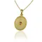 Byzantine Gold Pendant Pink Tourmaline DAPERIS JEWELRY LAB