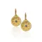 Byzantine Gold Blue Sapphire Earrings DAPERIS JEWELRY LAB