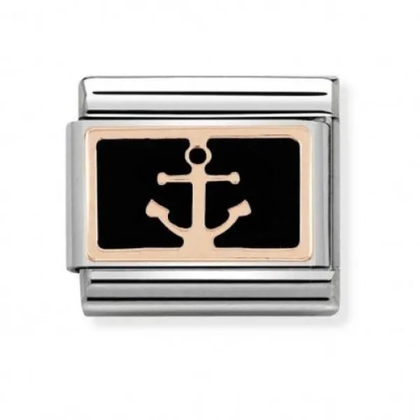NOMINATION ITALY Classic LINK άγκυρα ροζ χρυσό 9Κ