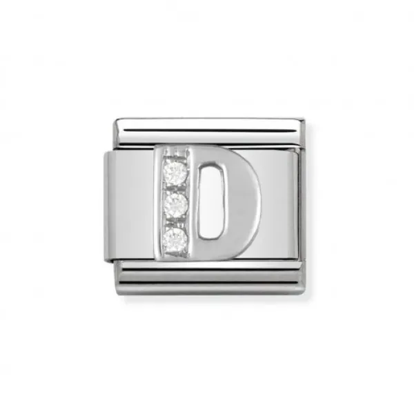 NOMINATION ITALY Classic Link γράμμα D ασήμι 925
