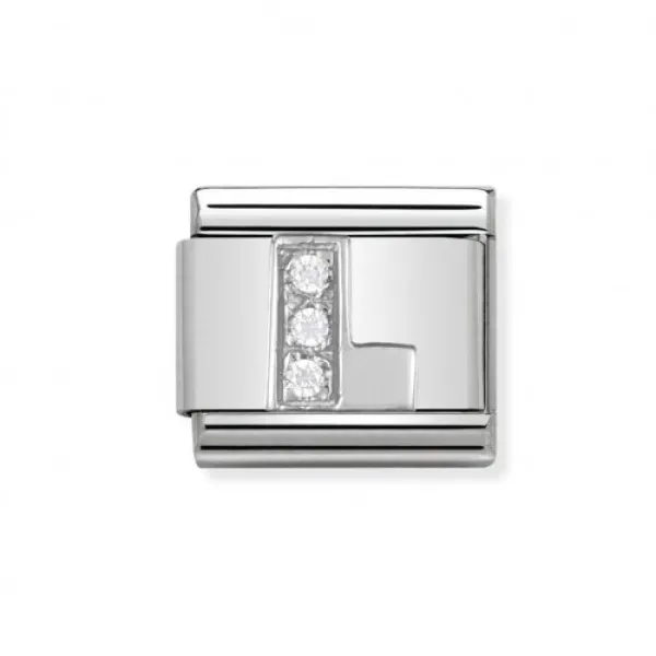 NOMINATION ITALY Classic LINK γράμμα L ασήμι 925