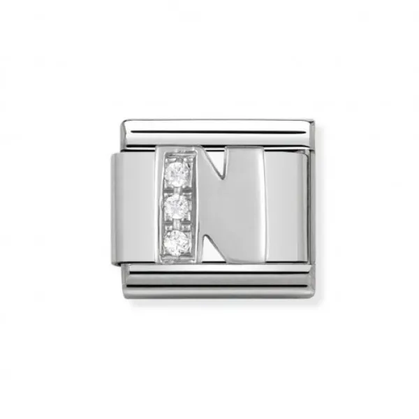 NOMINATION ITALY Classic LINK γράμμα N ασήμι 925
