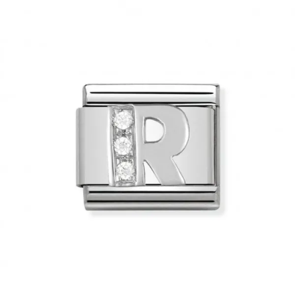 NOMINATION ITALY Classic LINK γράμμα R ασήμι 925