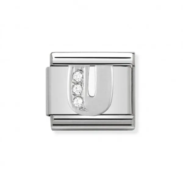 NOMINATION ITALY Classic LINK γράμμα U ασήμι 925