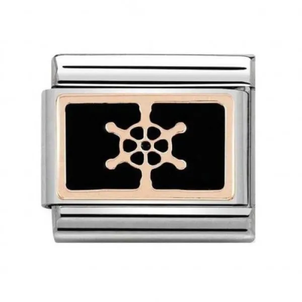 NOMINATION ITALY Classic LINK πηδάλιο ροζ χρυσό 9Κ