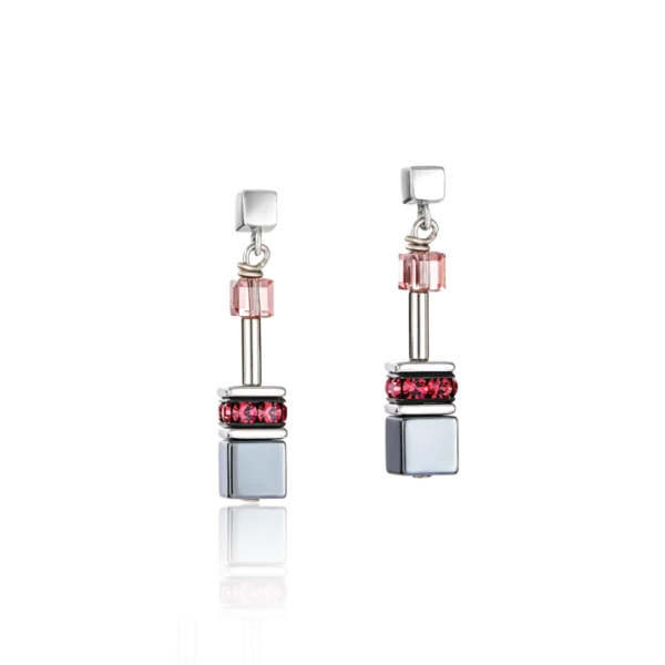 COEUR DE LION GeoCUBE® Σκουλαρίκια πολύχρωμα Αρ νουβό 2840211578