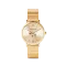 Watch Round Gold Sunray Monochrome Stainless Steel Gold 7602721616