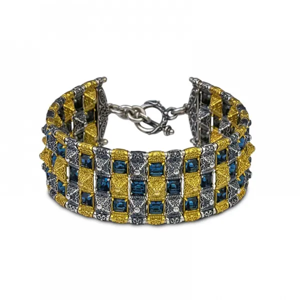 Dimitrios Exclusive Βραχιόλι Ασημένιο με Swarovski Κρύσταλλα B365-1