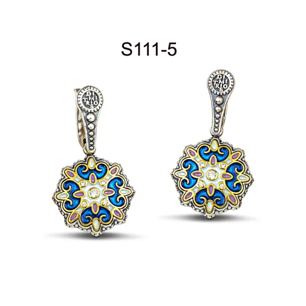 Dimitrios Exclusive Σκουλαρίκια 925 με σμάλτο S111