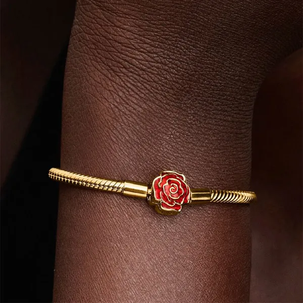 Pandora βραχιόλι χρυσό με τριαντάφυλλο 564019c01