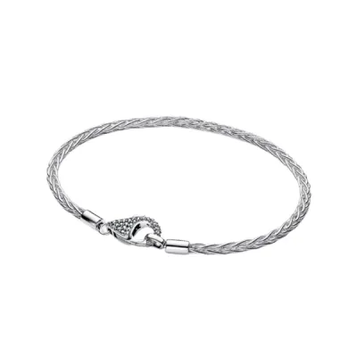 Pandora Chain Bracelet with Pavé Stone Clasp 594462C01