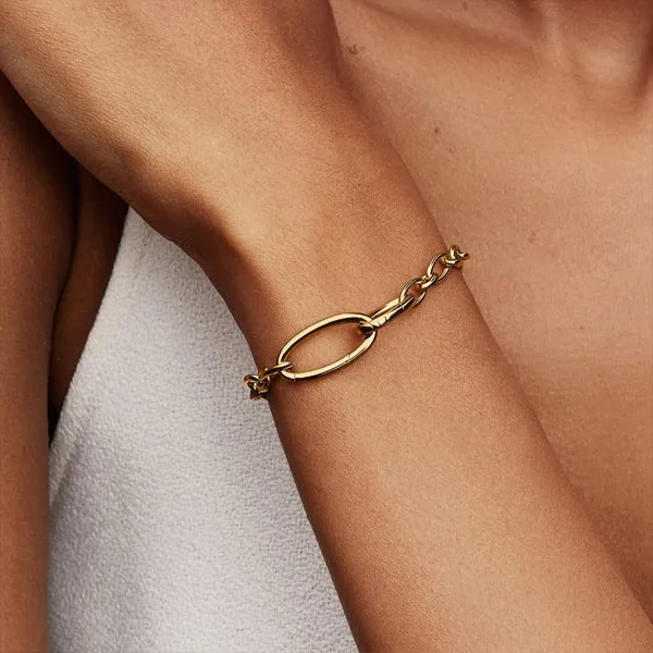 Pandora Αλυσίδα βραχιόλι με επιχρύσωση 14κ 564678C00