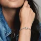 Ασημένιο Βραχιόλι Pandora Disney με Κούμπωμα και Διάφανο Ζιργκόν Mickey Mouse 590731CZ