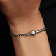 Pandora Πλεκτό ασημένιο βραχιόλι T-Bar 593816C02
