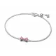 Pandora Βραχιόλι με Φιόγκο Ροζ 594234C01