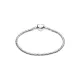 Pandora Βραχιόλι Φίδι με Καρδιά Ασημί 594236C00