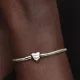 Pandora Βραχιόλι Φίδι με Καρδιά Ασημί 594236C00