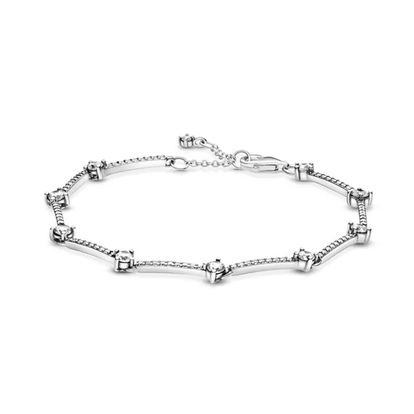 Pandora Βραχιόλι με λαμπερές πέτρες Pavé Bars 599217C02