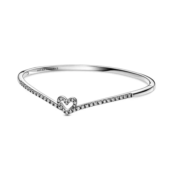 Pandora Βραχιόλι ασ. 925 με κυβ. ζιρκόνια, καρδιά 599297C01