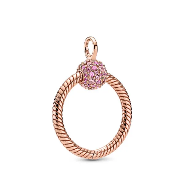 Pandora Σύμβολο με ροζ ζιρκόνιο 389097C01