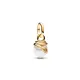 Pandora Κρεμαστό μίνι με επίστρωση χρυσού 14Κ, τεχνητό μαργαριτάρι & κυβική ζιρκόνια, φίδι 763375C01