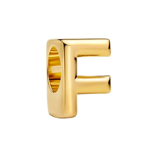 Pandora Σύμβολο με το Γράμμα F Επιχρύσωση 14Κ 763952C00