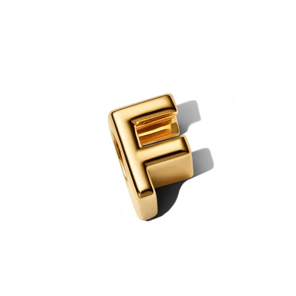 Pandora Σύμβολο με το Γράμμα F Επιχρύσωση 14Κ 763952C00
