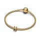 Pandora Σύμβολο με επίστρωση χρυσού 14K, γράμμα H 763954C00
