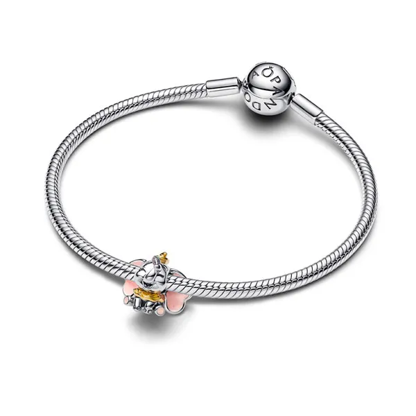 Pandora Σύμβολο Ελεφαντάκι Dumbo Disney Ασημί και Επίχρυσο 14K 764023C01