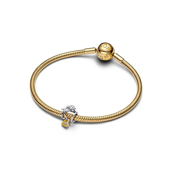 Pandora Σύμβολο Σπίτι ασημί και χρυσό 14k 764145C00