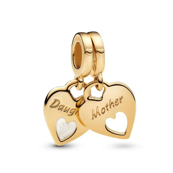 Pandora Κρεμαστό σύμβολο με χωριζόμενη διπλή καρδιά 769187C01