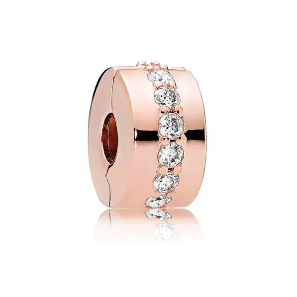 PANDORA Ροζέ Κλιπ Αστραφτερό 781972CZ