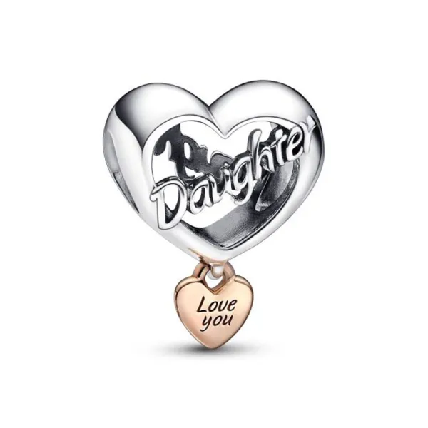 Pandora Γούρι Love You Daughter Καρδιά 782327C00