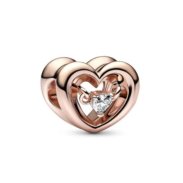 Pandora Γούρι Ροζέ με καρδιά 782493C01