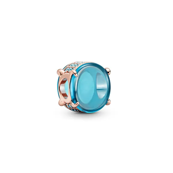 Pandora Σύμβολο Οβάλ Γαλάζιο 789309C01