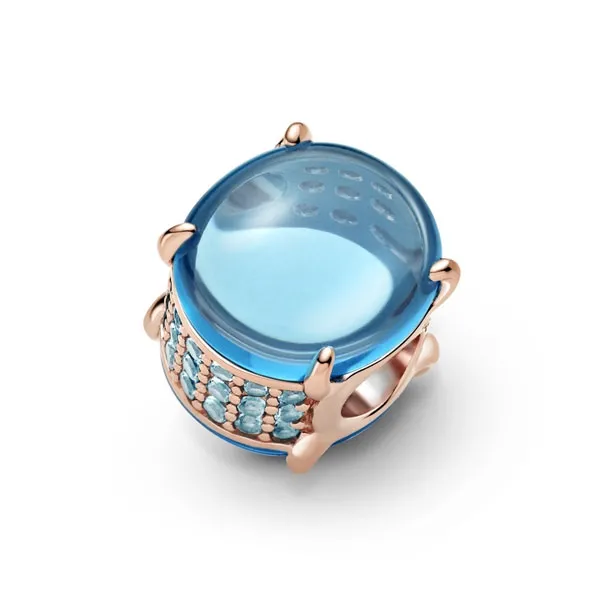 Pandora Σύμβολο Οβάλ Γαλάζιο 789309C01