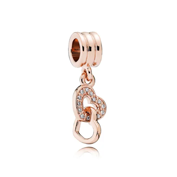 Pandora Κρεμαστές Ροζέ Καρδιές 781242CZ