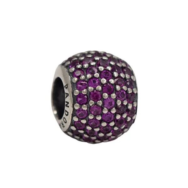 Pandora Σύμβολο Στρογγυλό με Μωβ Πέτρες 791051CZR 