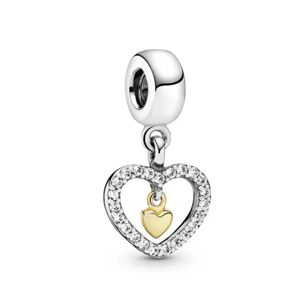 Pandora Κρεμαστή καρδιά γούρι 791421CZ