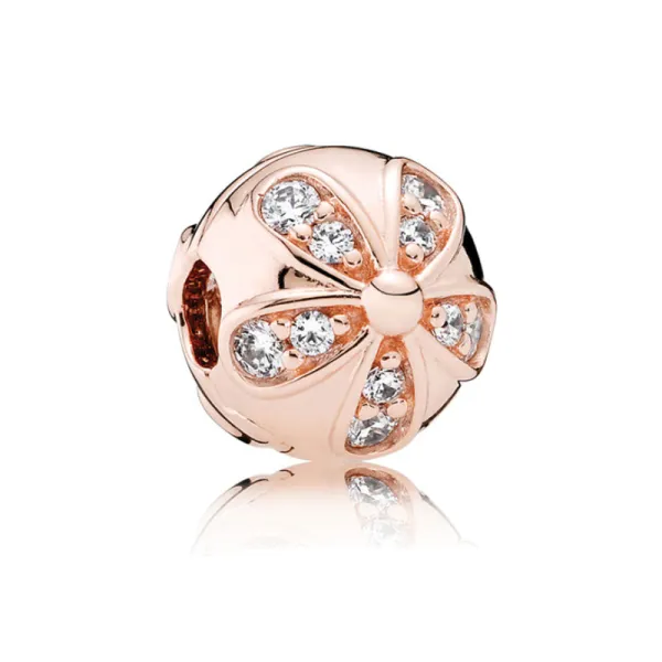 PANDORA Ροζέ Κλιπ με αστραφτερή μαργαρίτα 781493CZ